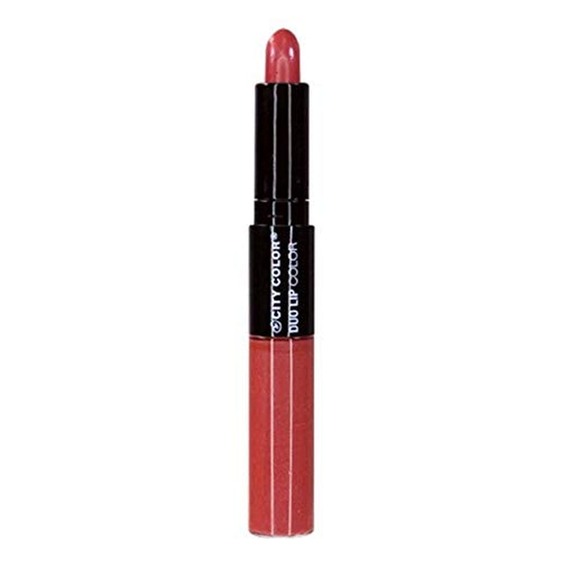 Color City, Duo Lip Color 2-In-1, Lipstick & Lip Gloss (Latte)