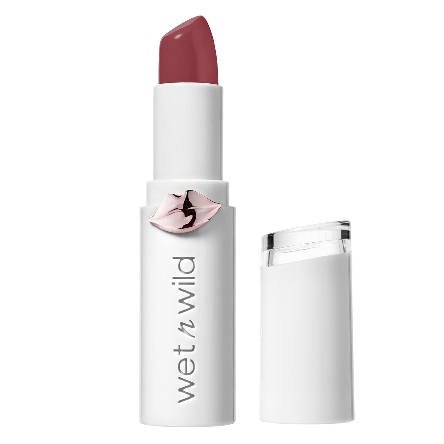 Mega Last High-Shine Lipstick Lip Color, Infused with Seed Oils for a Nourishing High-Shine, Buildable & Blendable Creamy Color, Cruelty-Free & Vegan - Rosé and Slay