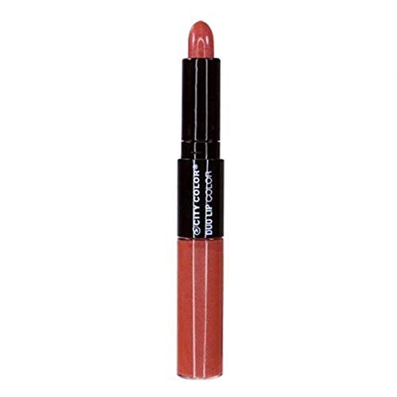 Color City, Duo Lip Color 2-In-1, Lipstick & Lip Gloss (Latte)
